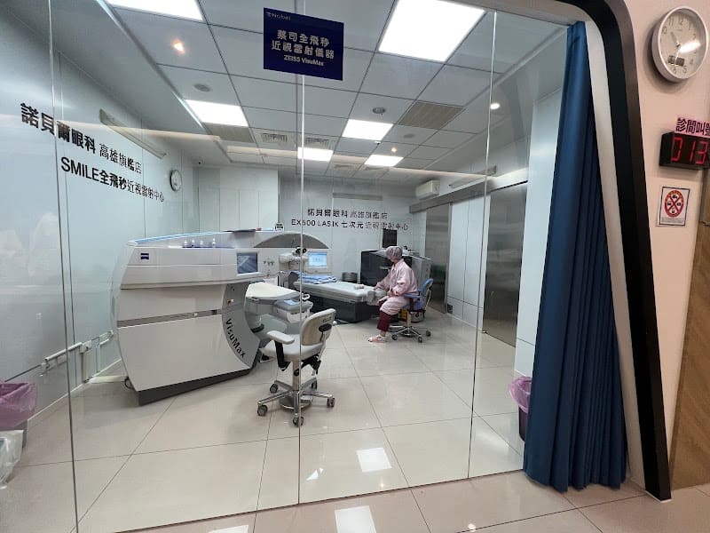 高雄諾貝爾眼科診所、Smile Pro iMax 3.0、LBV裸視美、LTC全光波4.0、飛秒微創白內障手術、兒童近視防控、成人及兒童角膜塑型驗配、配鏡、一般眼疾看診