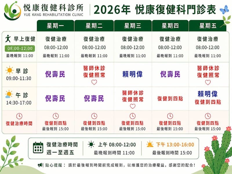 悅康復健診所
